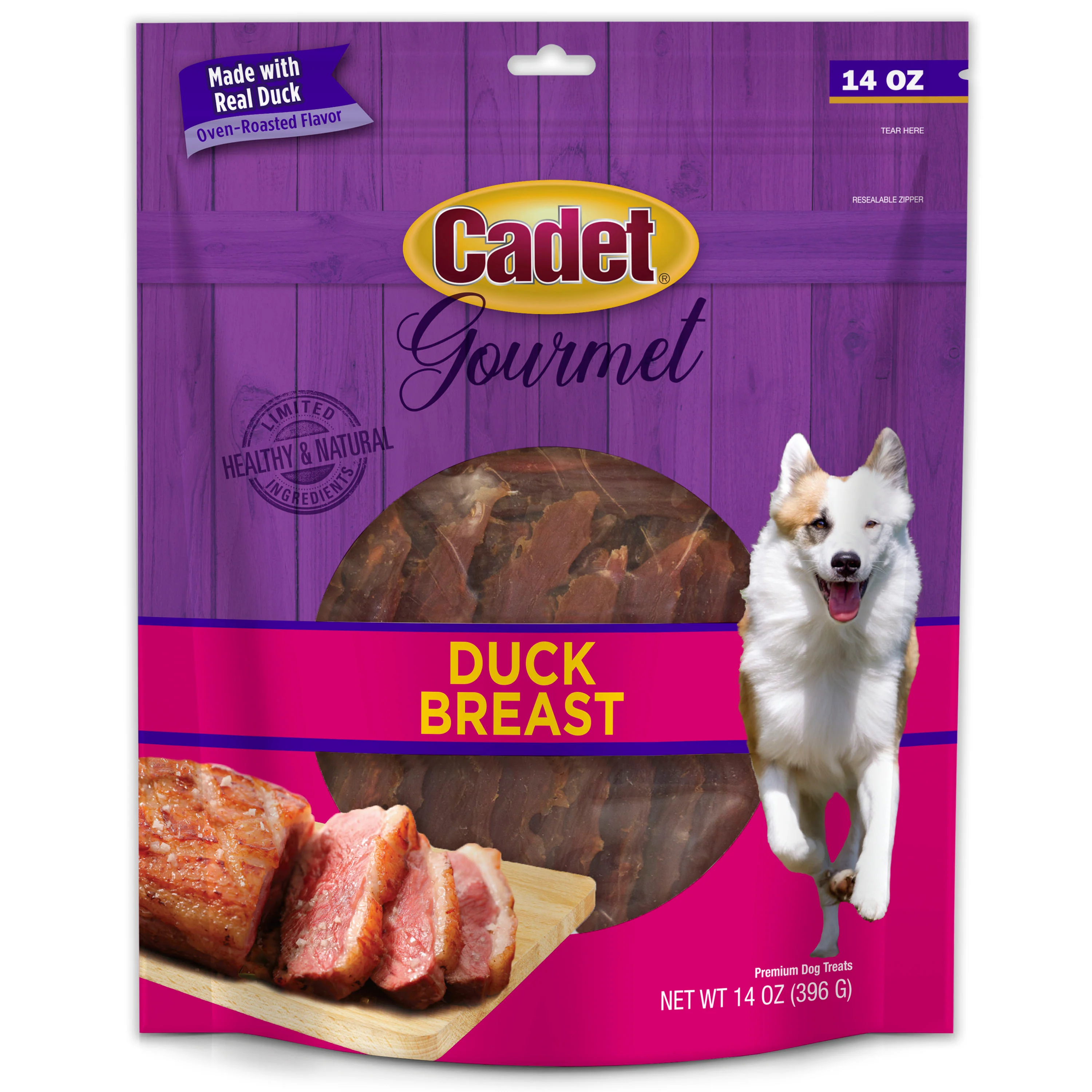 Cadet Gourmet Duck Breast Treats for Dogs Duck 14 oz