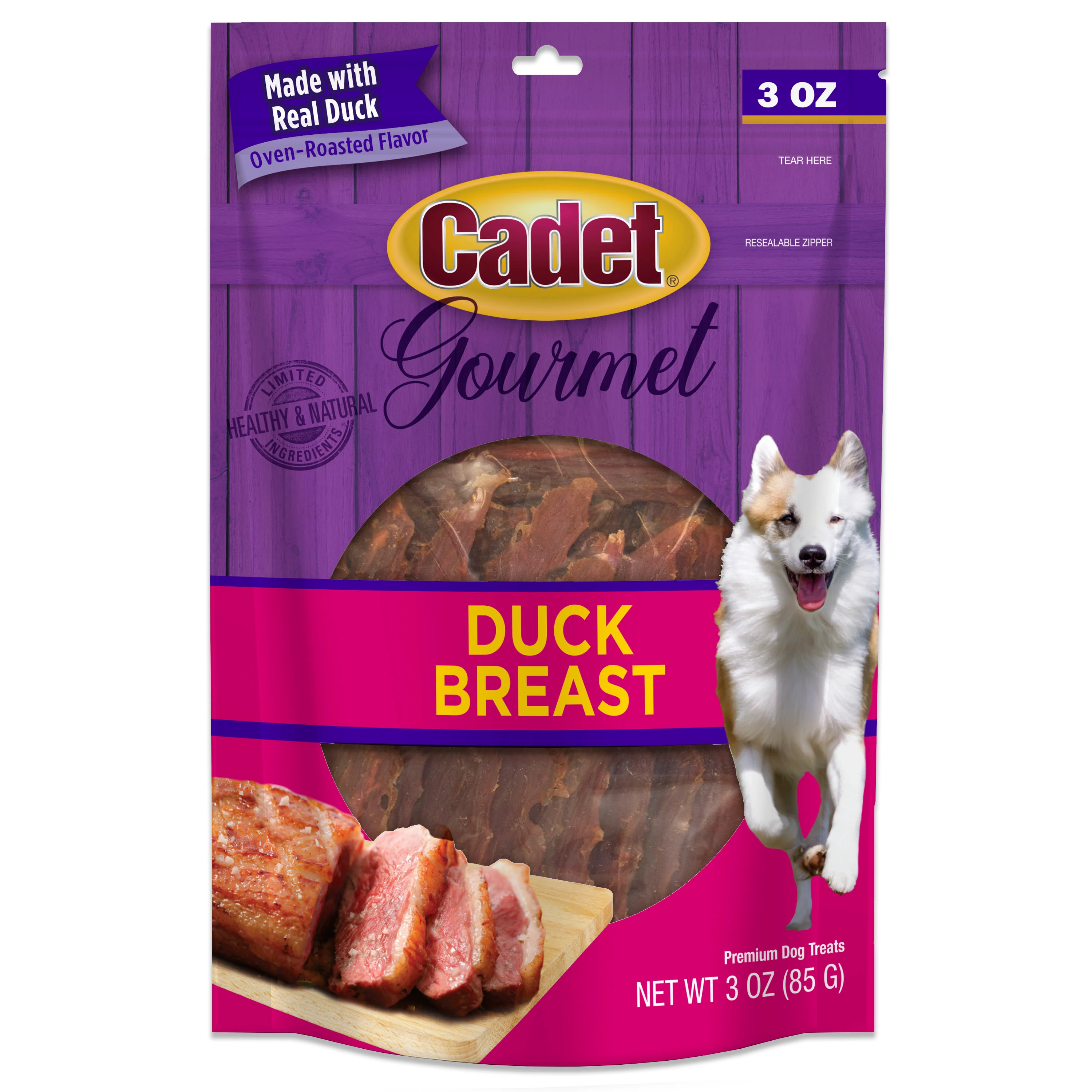 Cadet Gourmet Duck Breast Treats for Dogs Duck 3 oz 1pk