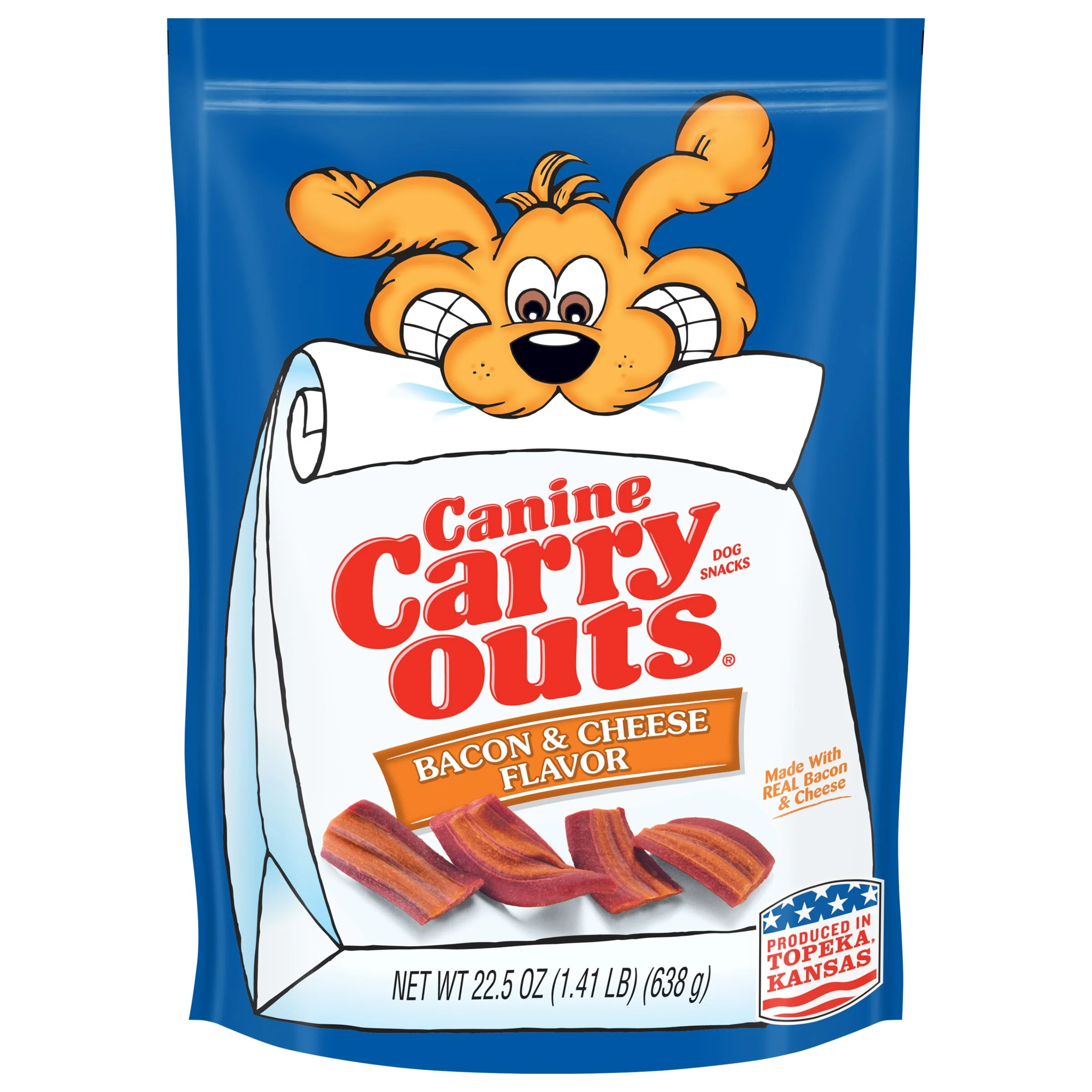 Canine Carry Outs Bacon & Cheese Dog Treats 22.5 oz