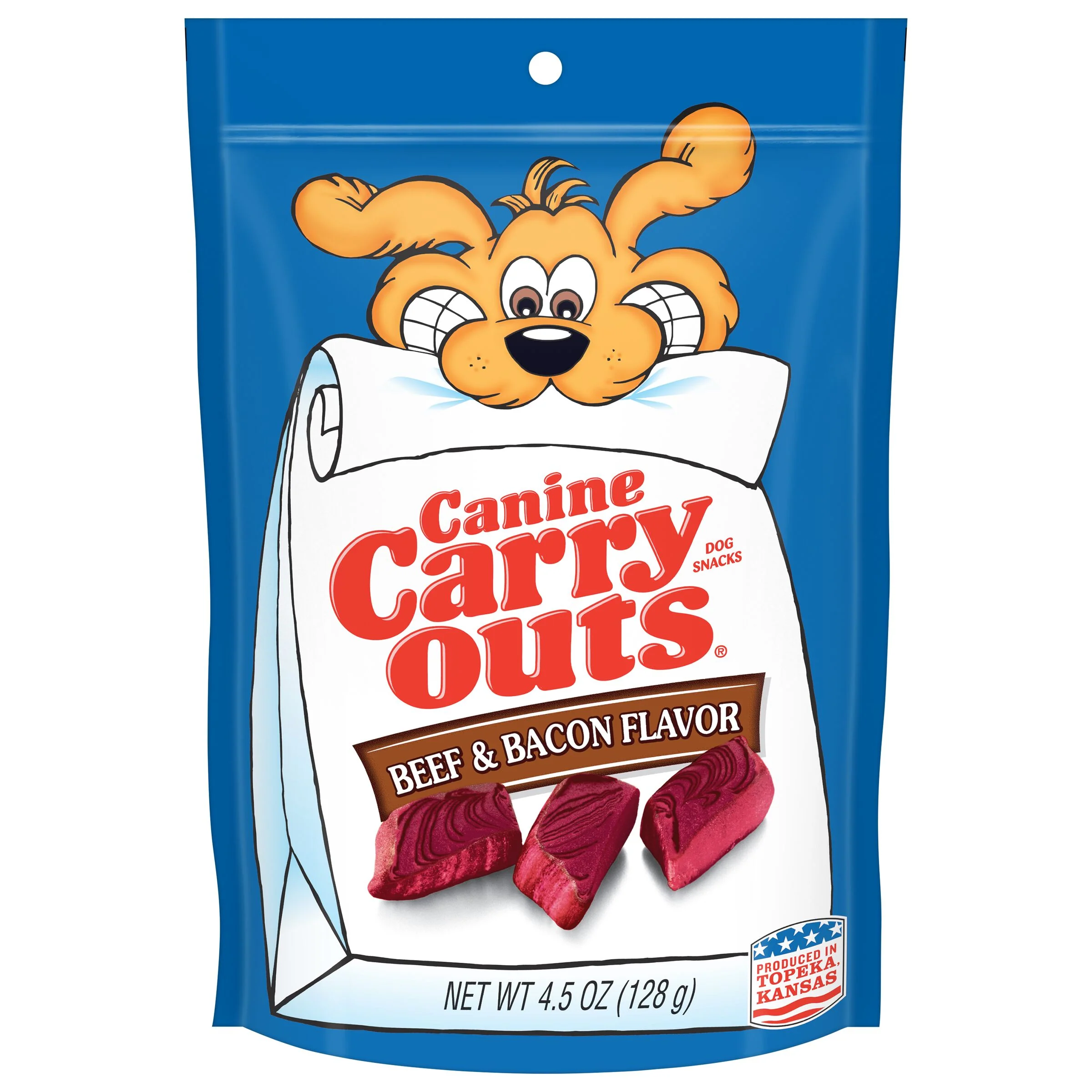 Canine Carry Outs Beef and Bacon Flavor Dog Treats 4.5 oz