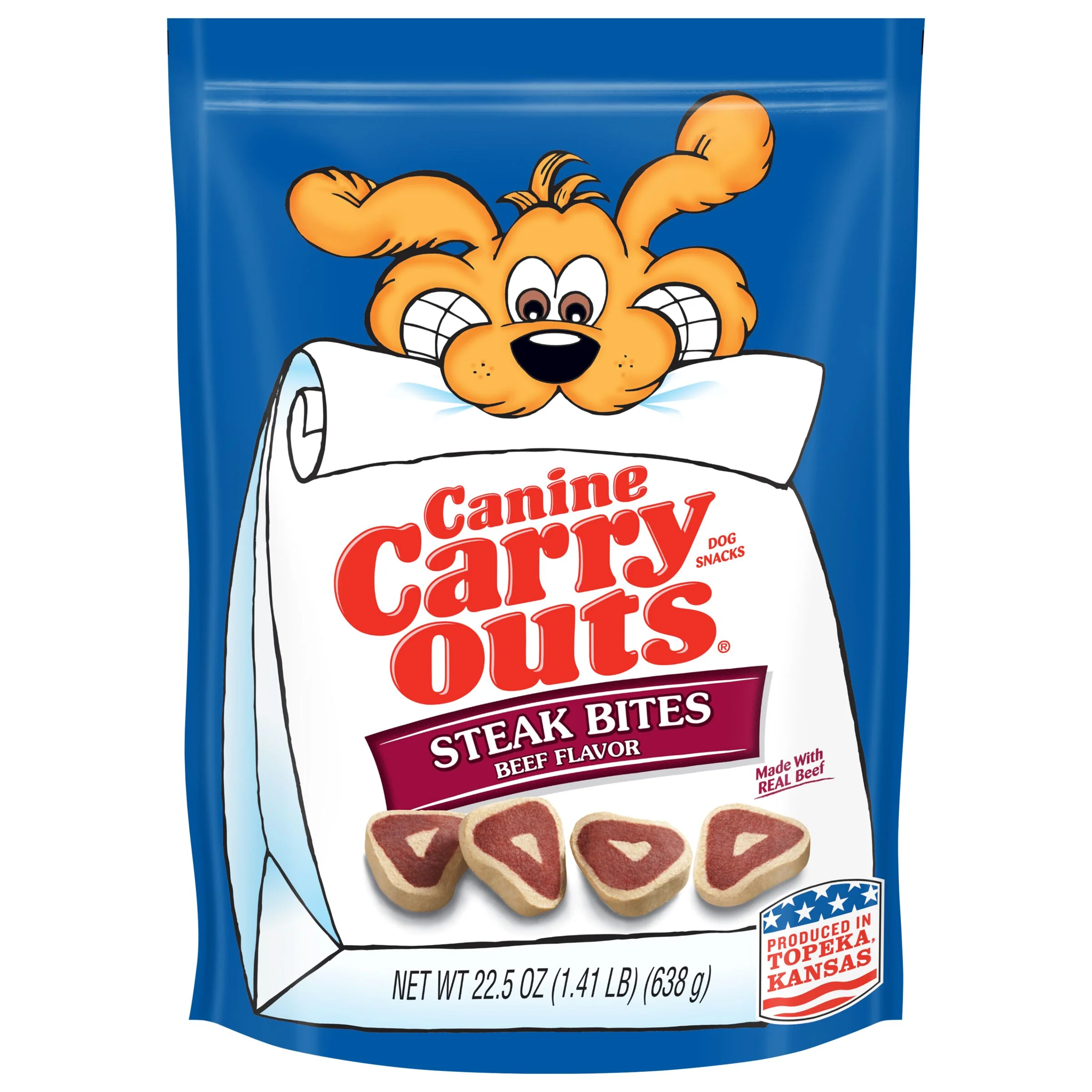 Canine Carry Outs Steak Bites Flavor Dog Treats 22.5 oz