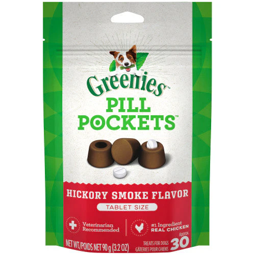 Greenies Pill Pockets for Tablets Hickory Smoke 30 Count 3.2 oz - Image 2
