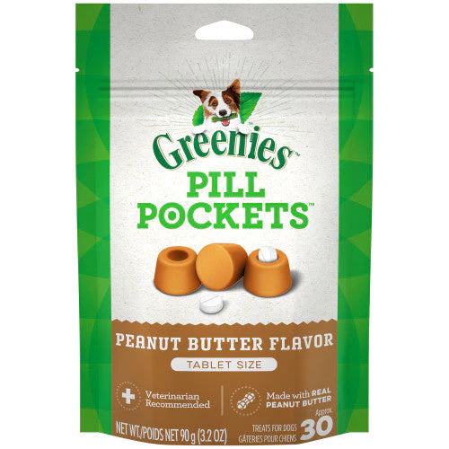 Greenies Pill Pockets for Tablets Peanut Butter 30 Count 3.2 oz - Image 2