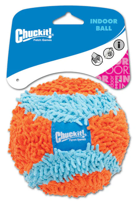 Chuckit! Indoor Ball Dog Toy Blue/Orange MD - Image 2