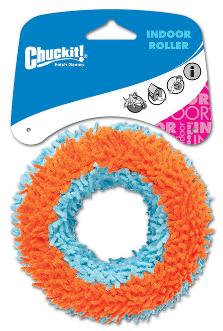 Chuckit! Indoor Roller Dog Toy Blue/Orange MD - Image 2