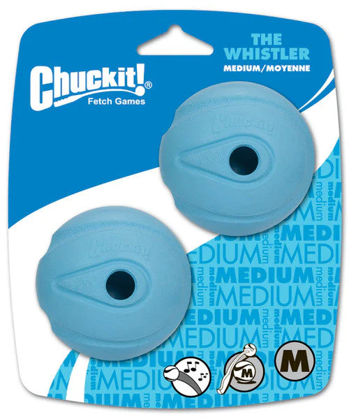 Chuckit! The Whistler Ball Dog Toy Assorted 2pk MD - Image 2