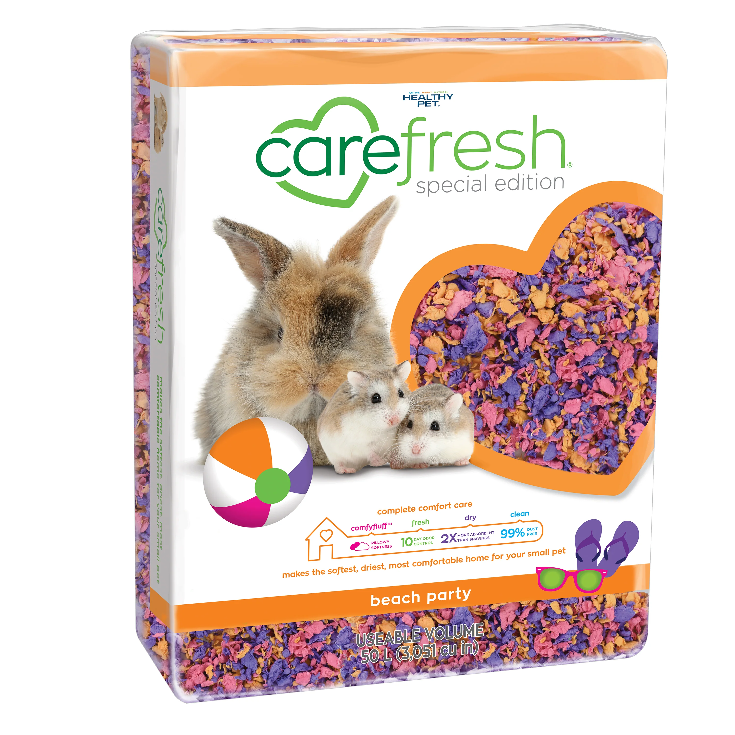 CareFRESH Special Edition Small Animal Bedding Beach Party 50 l