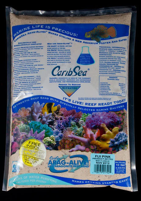 CaribSea Arag-Alive Fiji Pink Aquarium Sand 10 lb - Image 2