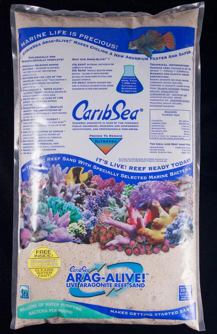 CaribSea Arag-Alive Fiji Pink Aquarium Sand 20 lb - Image 2