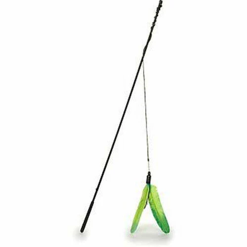 Cat Claws Wand with Feline Flyer Attachment Cat Toy Assorted 29 in - Image 2