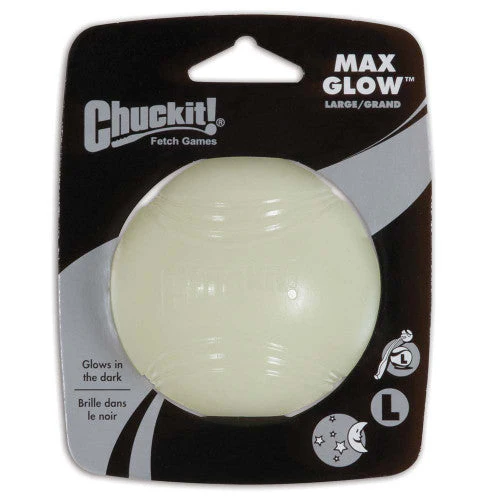 Chuckit! Max Glow Ball Dog Toy White LG - Image 2