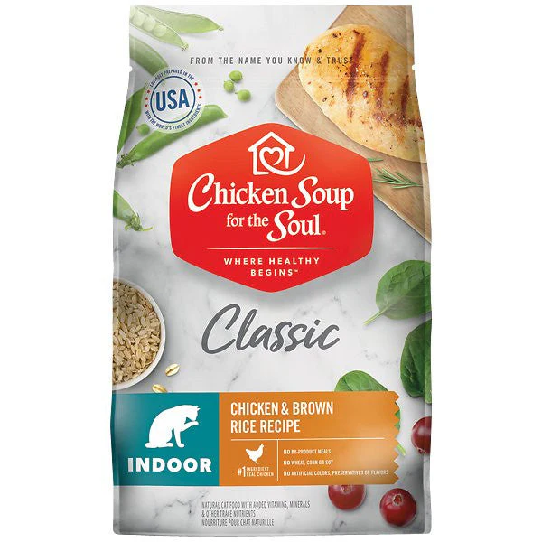 Chicken Soup Indoor Chicken / Brown Rice Recipe Cat 6 / 4.5 lb - 6418440 {L-1}