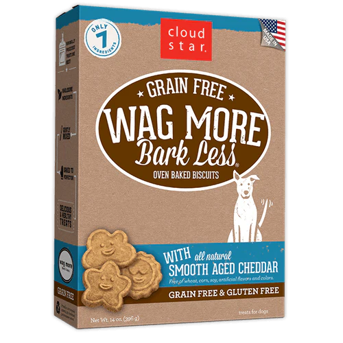 Wag More Bark Less Grain Free Oven Baked Treats with Smooth Aged Cheddar 14Z {L+1x} 938127 - Image 2