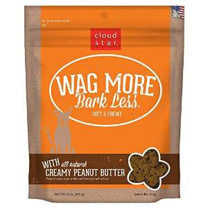 Wag More Bark Less Original Soft & Chewy Treats with Creamy Peanut Butter 6Z {L+1x} 938109 - Image 2