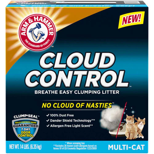 Arm & Hammer Cloud Control Multi-Cat Clumping Cat Litter 14 lb - Image 2