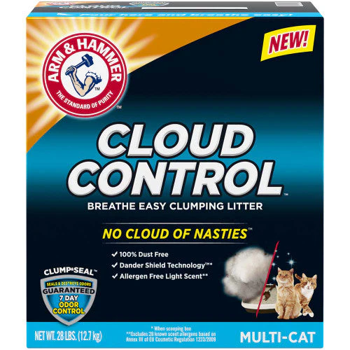 Arm & Hammer Cloud Control Multi-Cat Clumping Cat Litter 28 lb - Image 2