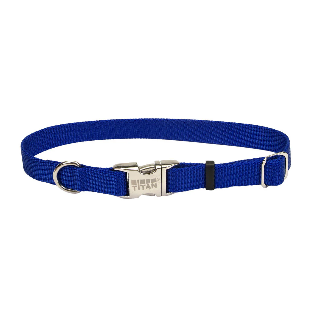 Coastal Nylon Adjustable Spectra Collar W/Metal Buckle 1"-Blue {L+b} 761188