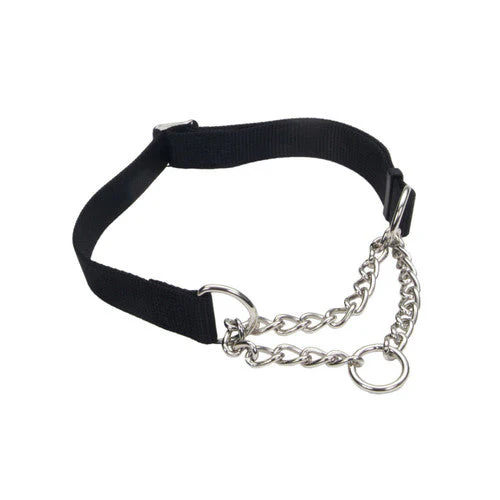 Check-Choke Adjustable Check Training Dog Collar Black 3/4 in x 14-20 in - Image 2