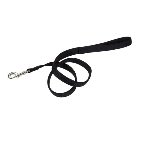 Coastal Double-Ply Nylon Dog Leash Black 1 in x 4 ft - Image 2