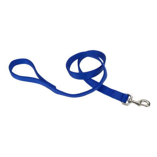 Coastal Double-Ply Nylon Dog Leash Blue 1 in x 4 ft - Image 2