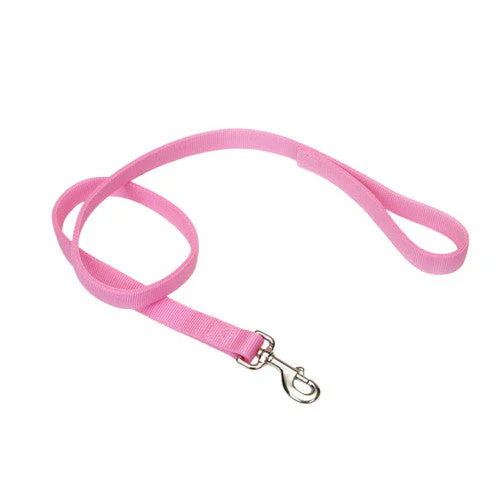 Coastal Double-Ply Nylon Dog Leash Pink Bright 1 in x 4 ft - Image 2