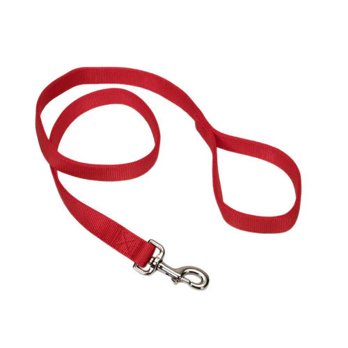 Coastal Double-Ply Nylon Dog Leash Red 1 in x 4 ft - Image 2