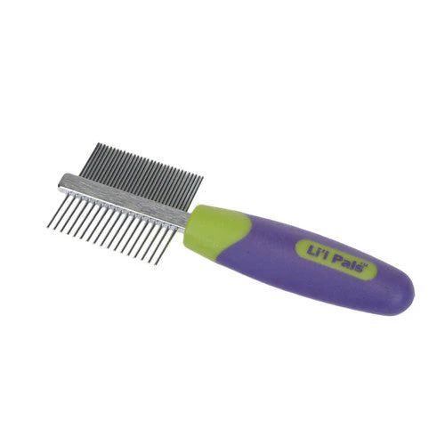Lil Pals Double-Sided Dog Comb Blue, Green One Size - Image 2