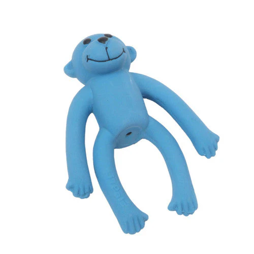 Lil Pals Li'l Pals Latex Dog Toy Monkey Blue 4 in - Image 2