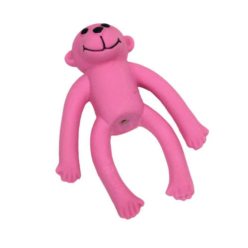 Lil Pals Li'l Pals Latex Dog Toy Monkey Pink 4 in - Image 2