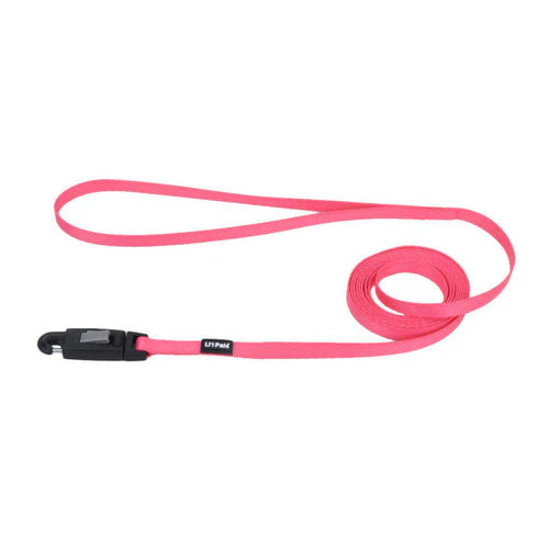 Lil Pals Nylon Dog Leash with E-Z Snap Neon Pink 3/8 in x 6 ft - Image 2