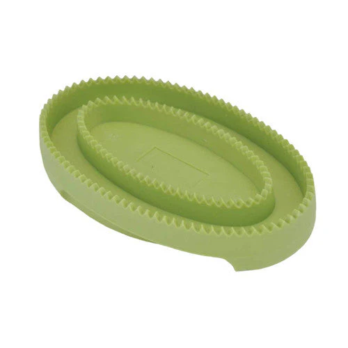 Safari Dog Rubber Curry Brush Green One Size - Image 2