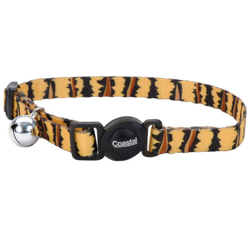Safe Cat Fashion Adjustable Breakaway Cat Collar Tiger Multi-Color 3/8 in x 8-12 in - Image 2
