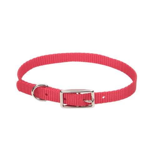 Coastal Style 301 3/8" x 10" Nylon Web Collar Red {L+b}764005 - Image 2