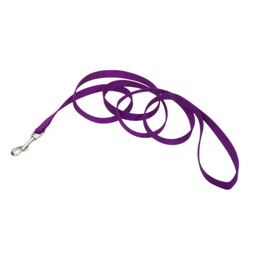 Coastal Single-Ply Nylon Dog Leash Purple 5/8 in x 6 ft - Image 2