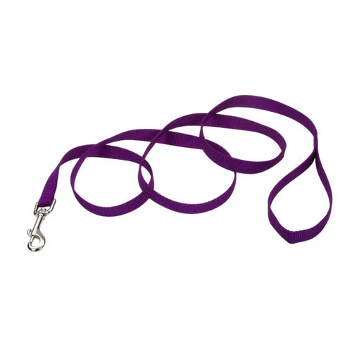 Coastal Single-Ply Nylon Dog Leash Purple 3/4 in x 4 ft - Image 2