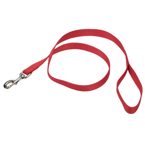 Coastal Single-Ply Nylon Dog Leash Red 3/4 in x 6 ft - Image 2