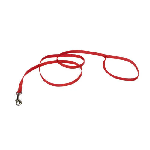 Coastal Single-Ply Nylon Dog Leash Red 3/8 in x 4 ft - Image 2