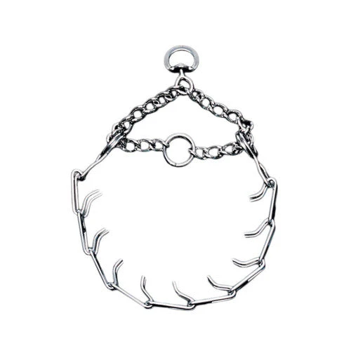 Titan Prong Training Dog Collar Nickel, Chrome 3 mm x 18 in - Image 2