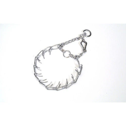 Titan Prong Training w/ 1-Handed Quick Release Snap Dog Collar Nickel, Chrome 4 mm x 22 in - Image 2