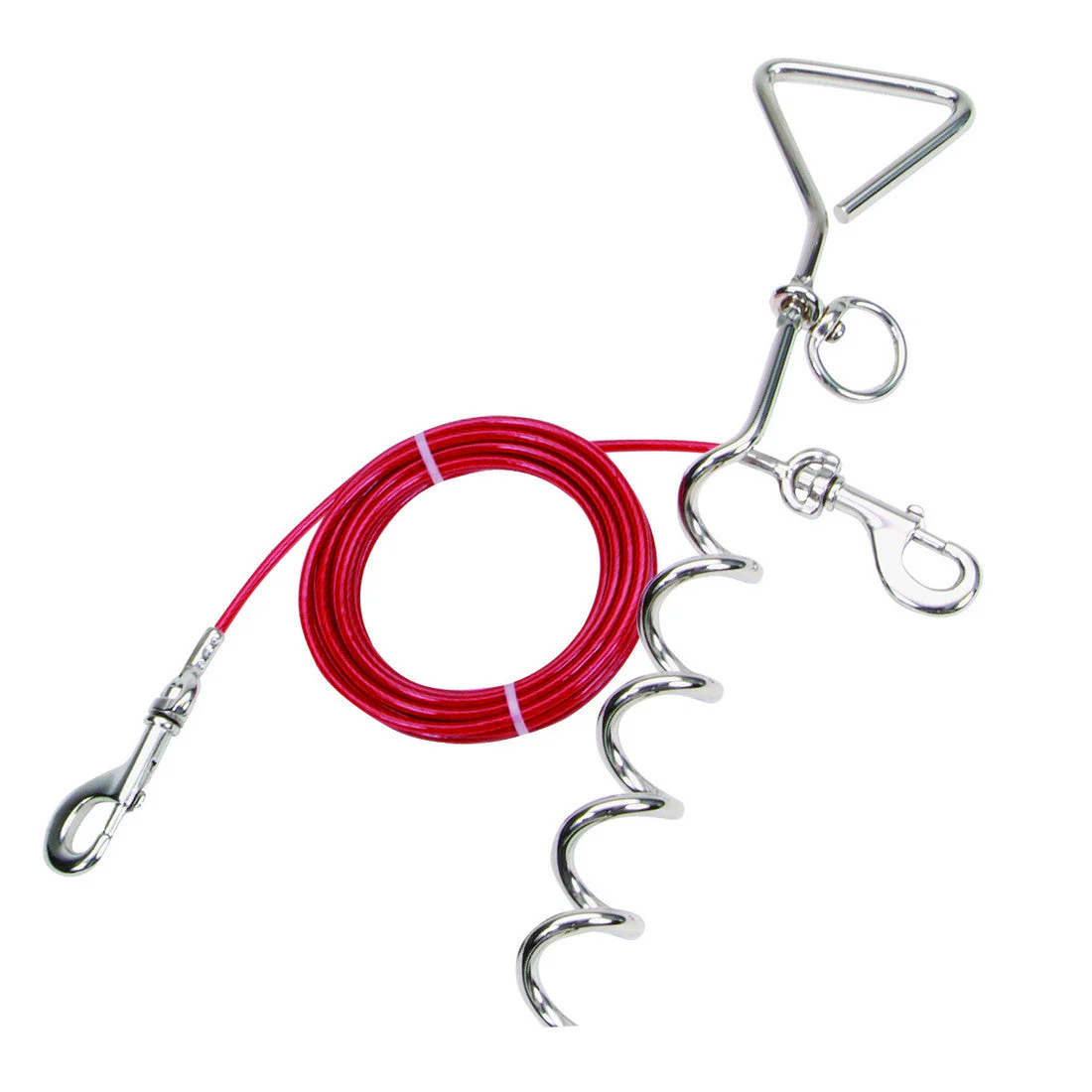 Coastal Titan Spiral Stake & 15' Heavy Tie Out Combo Up to 80 lbs. {L-1}769089