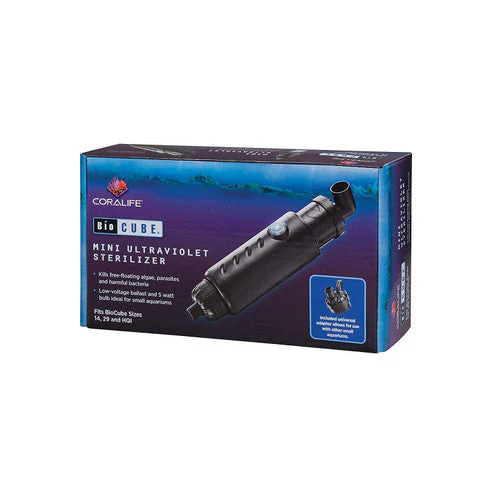 Coralife Biocube Ultraviolet Sterilizer Mini, 5 Watt UV Lamp - Image 2