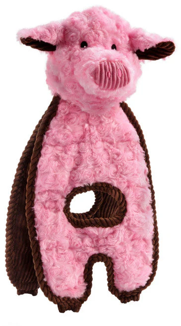 Charming Pet Products Cuddle Tug Peachy Pig Dog Toy 1ea - Image 2