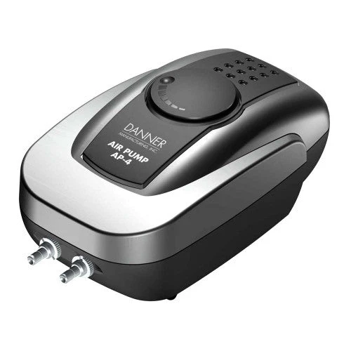 Danner Oxy-Flow AP-4 Low Volume Aquarium Air Pump Grey - Image 2