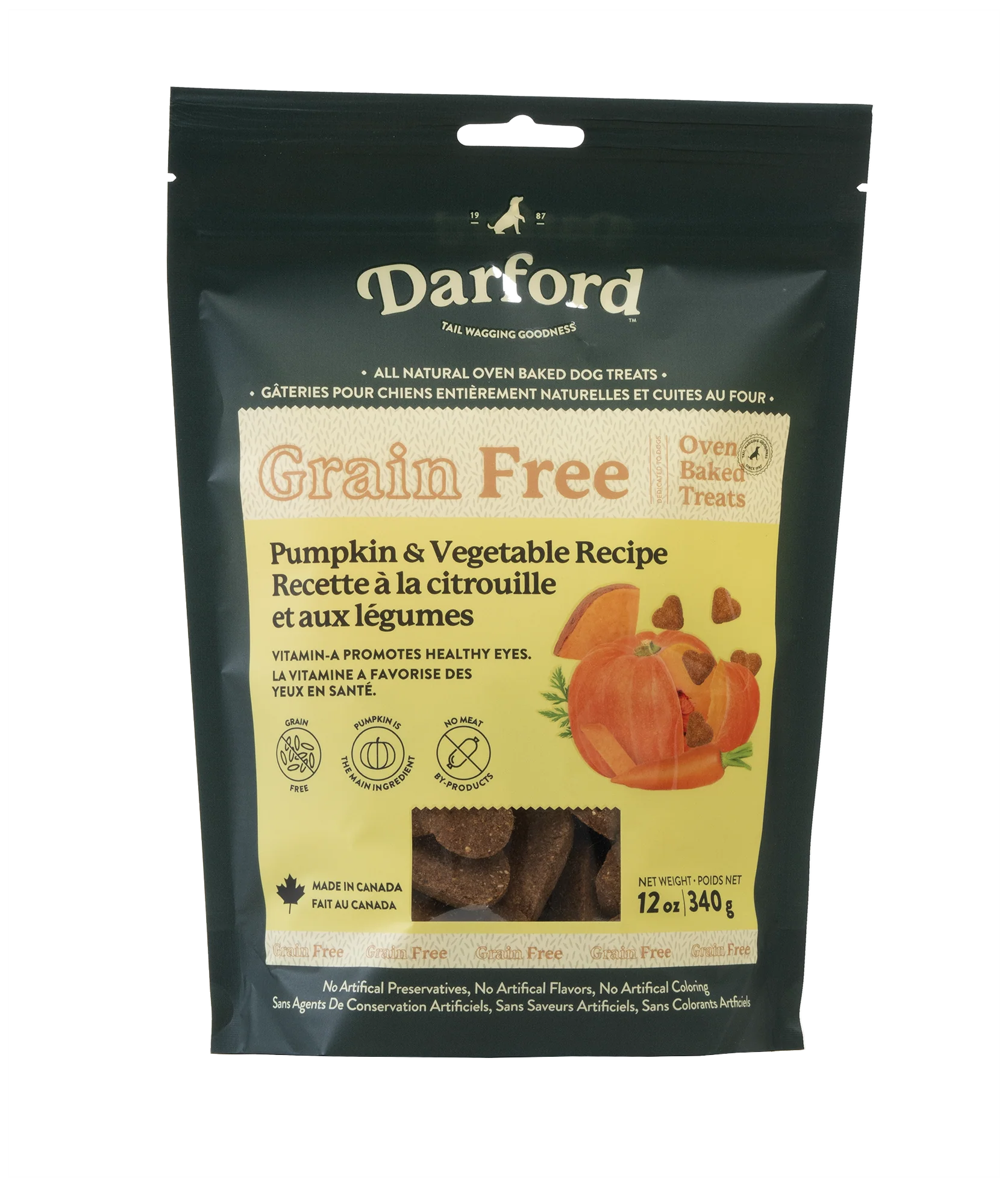 Darford Grain Free Pumpkin Recipe Biscuits Regular Pumpkin 12 oz