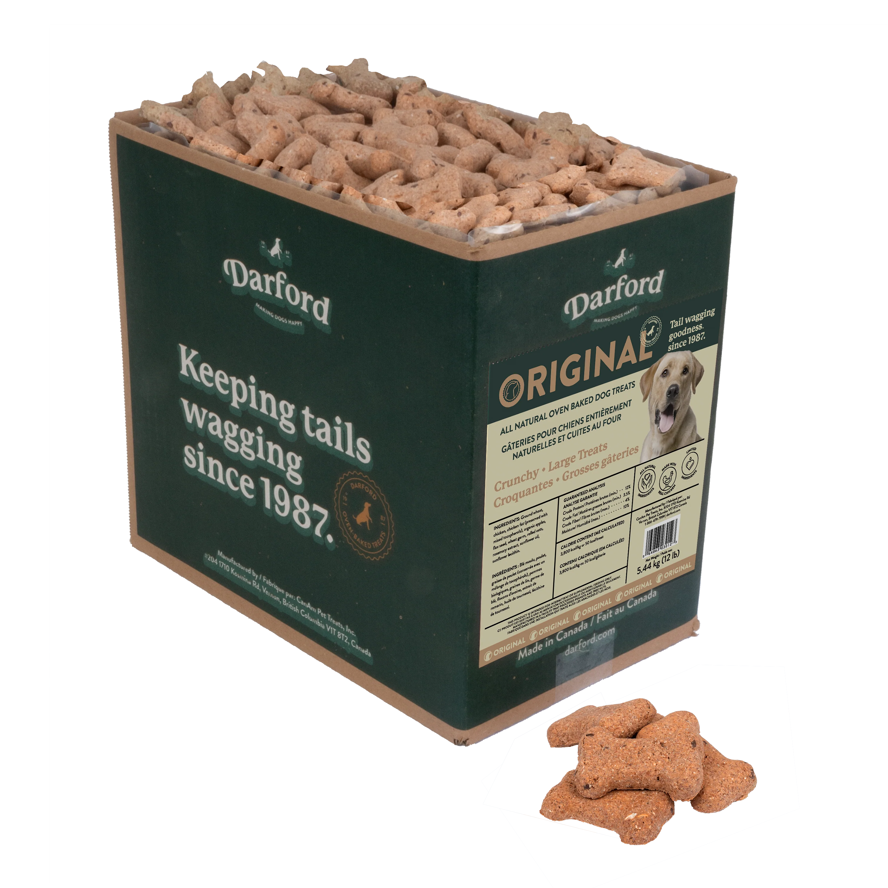 Darford Originals Crunchy Dog Treats Bulk Large, 12 lb