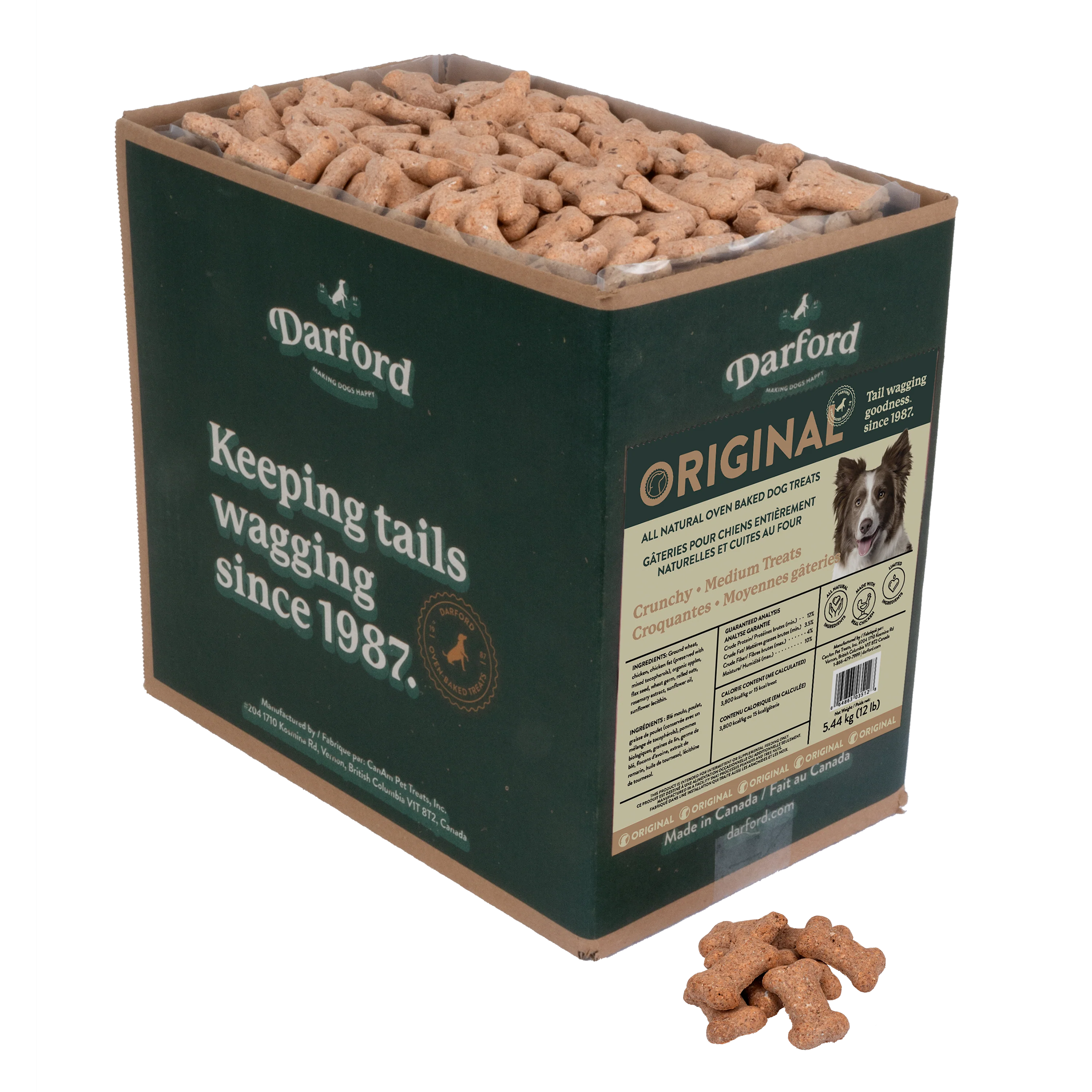 Darford Originals Crunchy Dog Treats Bulk Medium, 12 lb