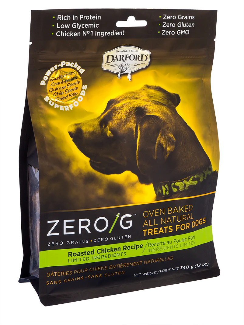 Darford Zero/G MINIS Oven Baked Dog Treats Roasted Chicken Recipe Regular Roasted Chicken Recipe 12 oz