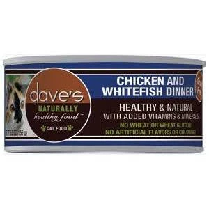 Dave's Pet Food Cat Chicken White Fish 5.5oz {L+x} C=24 - Image 2