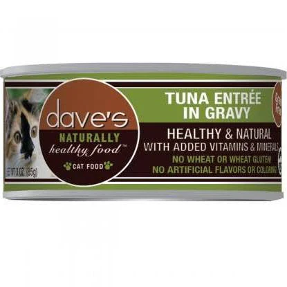 Dave's Pet Food Cat Red Meat Tuna Gravy 5.5oz {L+x} C=24