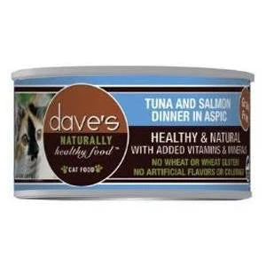Dave's Pet Food Tuna Shredded Salmon Jelly 3oz {L+x} C=24